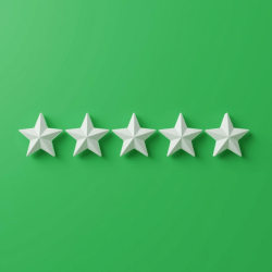 5 Star Reviews A green-themed graphic showcasing a 4.9-star rating for TrustTest. It features the Trustpilot and Google Review logos alongside five gold stars, representing high candidate satisfaction and professional reliability in remote invigilation.