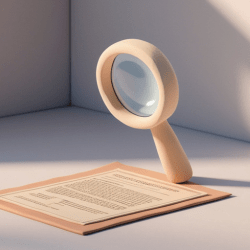 A magnifying glass over a professional document, symbolising the interrogation of training records and reasonable procedures.